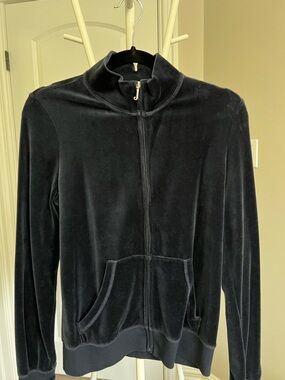 Juicy Couture Black Velvet Label Hoodie